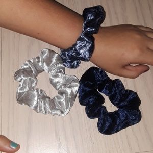 Velvet scrunchies